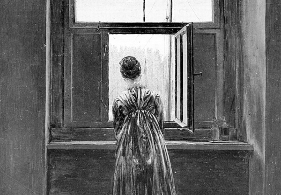 Gemälde Frau am Fenster